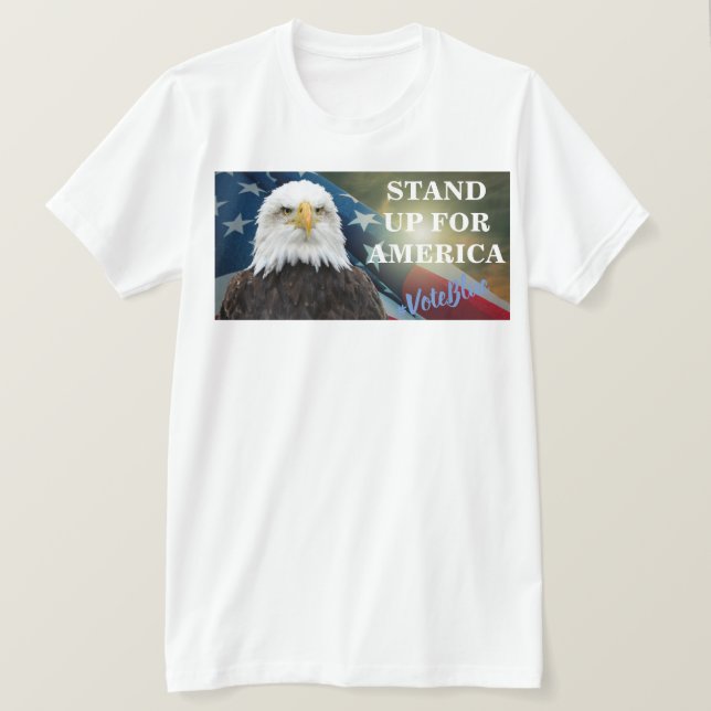 PRENEZ LA PAROLE POUR L'AMÉRIQUE #VoteBlue T-Shirt (Design devant)