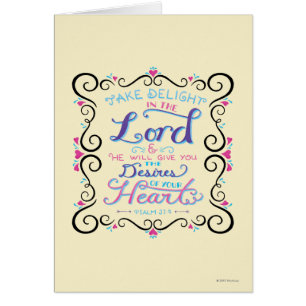 Prenez le plaisir dans le seigneur