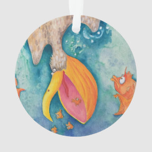 "Prenez le plongeon !" Art de pélican et de