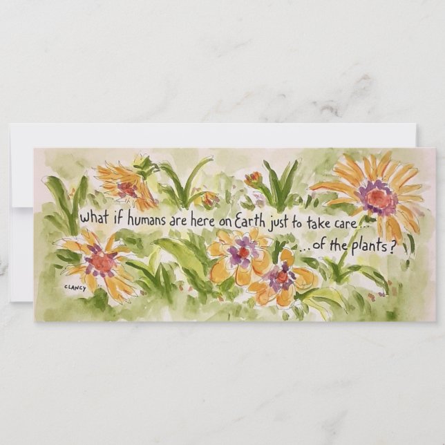 Prenez Soin De La Carte Plante (Devant)