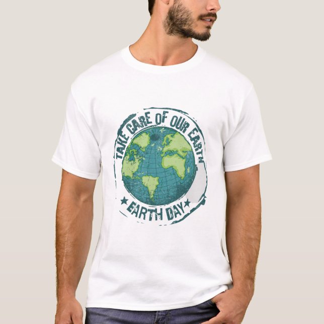 Prenez soin de nos T-shirts Earth Unisex (Devant)