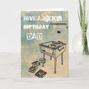 Prenez un papa d'anniversaire de Rockin ! Carte d'