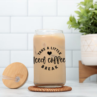 Prenez un verre de bière en boîte Pause Café glacé
