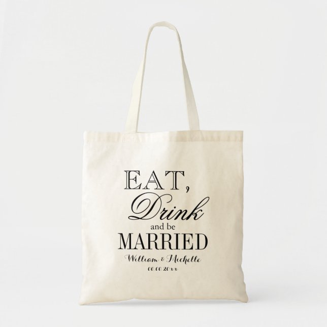 Prenez un verre et soyez marié sacs fourre-tout de (Devant)