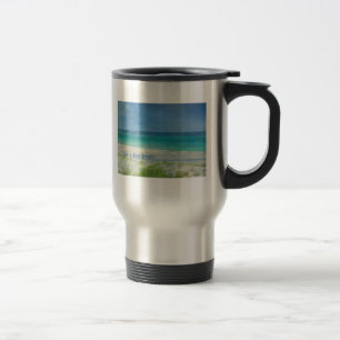 Prenez une tasse de voyage d'océan de respiration