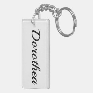 Prénom personnalisable Dorothea noir et blanc
