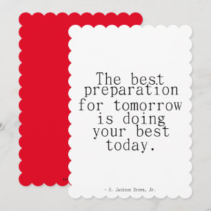 Préparation au succès Carte de voeux motivationnel