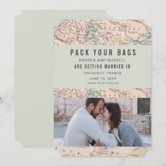 Préparez Vos Bagages Carte Europe Mariage de Desti