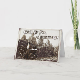 Préparez-Vous Pour Une Carte De Voeux Aventure