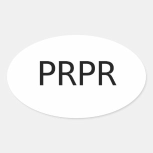 PREPPER Decal Ovaler Aufkleber