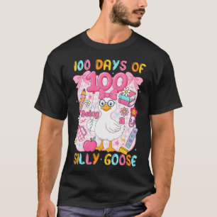 Preppy 100 Tage Als Dumme Gans 100. Tag S T-Shirt