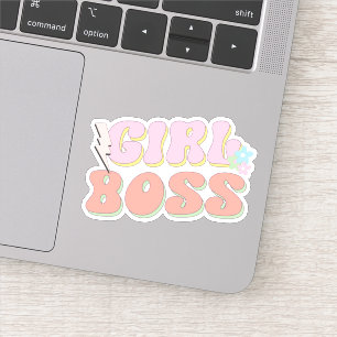 Preppy Aesthetic Girl Boss Aufkleber