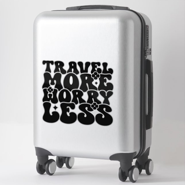 Preppy Aesthetic Travel Quote Aufkleber (Koffer)