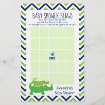Preppy Alligator Baby Shooter Bingo Game
