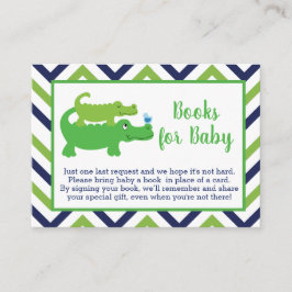 Préppy Alligator Baby shower Cartes de demande de 