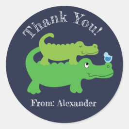 Preppy Alligator Custom Gevor Sticker