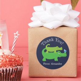 Preppy Alligator Custom Gevor Sticker