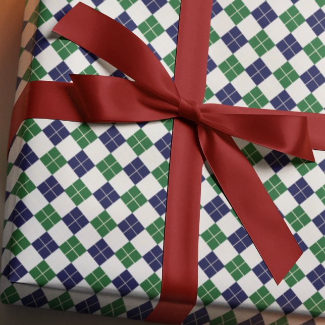 Preppy Argyle Geschenkpapier (Von Creator hochgeladen)