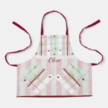 Preppy Atomic Age Kids Apron