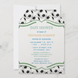 Preppy Baby Boy Soccer Dusche Einladung