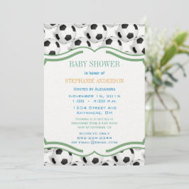 Preppy Baby Boy Soccer Dusche Einladung