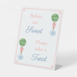 Preppy Babys sind süß Nehmen Sie eine Leckerei Gun Sockelschild