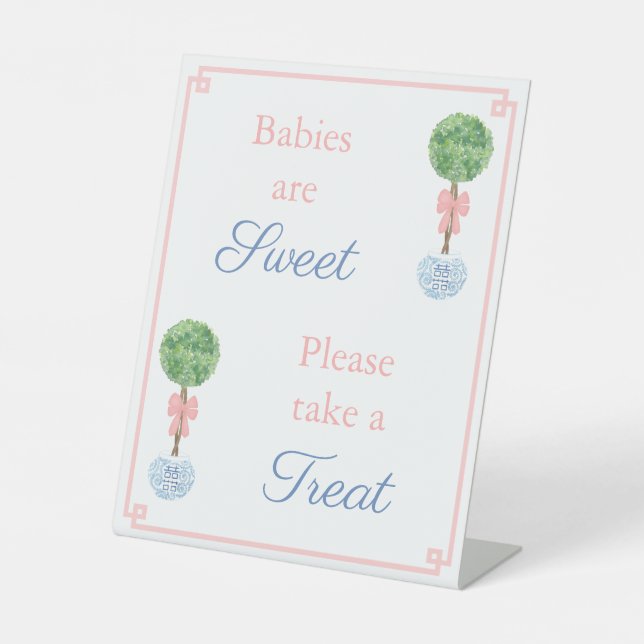 Preppy Babys sind süß Nehmen Sie eine Leckerei Gun Sockelschild (Vorderseite)
