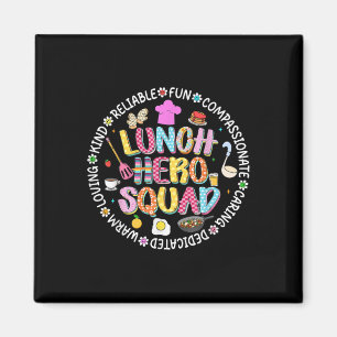 Preppy back to School Mittagessen Lady Squad Cafet Magnet