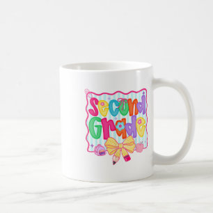 Preppy Back To School Schülerin 2. Klasse Coquette Kaffeetasse