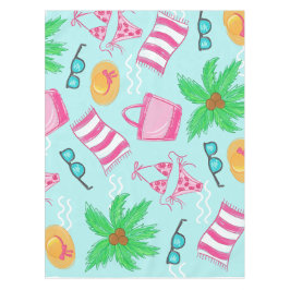 Preppy Beach Bikini Handtuchpalme Handtuch Tischdecke