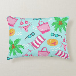 Preppy Beach Bikini Handtuchpalme Handtuchbeutel Dekokissen