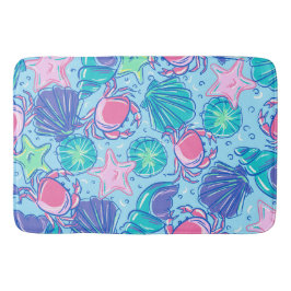 Preppy Beach Muschel Crab Badematte