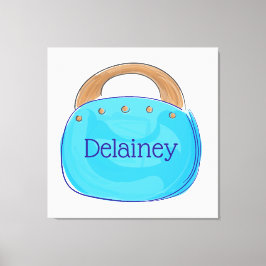 Preppy Bermuda Bag Personalisiert Leinwanddruck