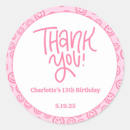 Preppy Birthday Danke, Sticker