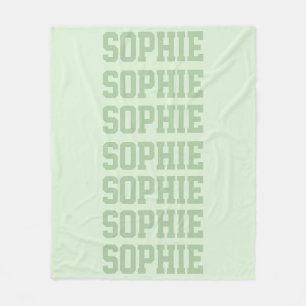 Preppy Blanket Green Fleecedecke