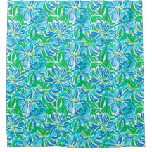 Preppy Blue Flowers