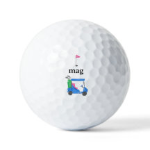 Preppy Blue Personalisiert Golf Cart