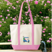 Preppy Blue Personnalisé Golf Cart Sac fourre-tout