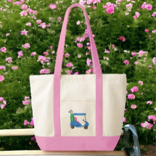 Preppy Blue Personnalisé Golf Cart Sac fourre-tout