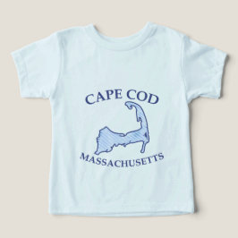 Preppy Blue Striped Cape Cod Silhouette Tri-Blend