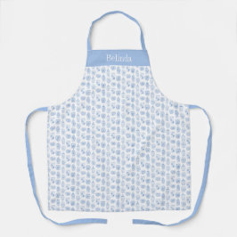 Preppy Blue und White Chinoiserie Individuelle Nam Schürze