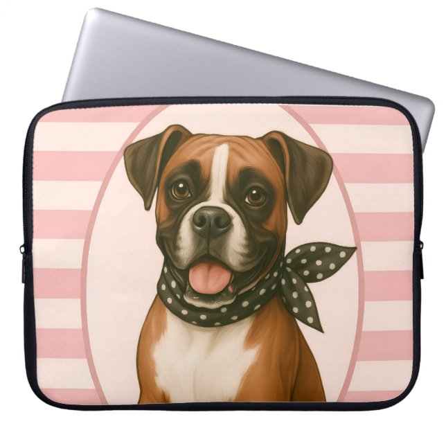 Preppy Boxer Laptopschutzhülle (Vorderseite)