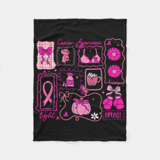 Preppy Breast Cancer Pink Out Im Oktober tragen wi Fleecedecke