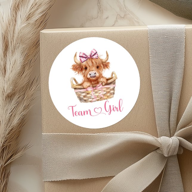 Preppy Bull oder Heifer Team Girl Sticker (Von Creator hochgeladen)