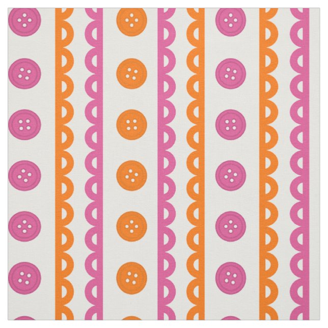 Preppy-Button mit gewelltem Streifenmuster - Hot P Stoff (Muster)