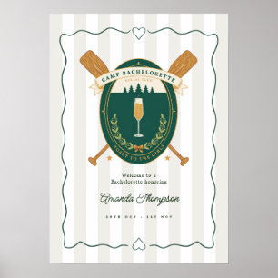 Preppy-Camp-Junggesellinnen-Abschieds-Social-Club- Poster