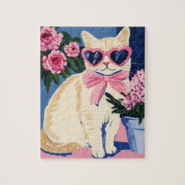 Preppy Cat Puzzle (Vertikal)