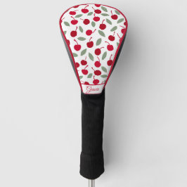 Preppy Cherry Fruit Pattern Golf Headcover