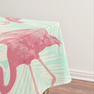 Preppy Chic Elegant rosa Flamingo Muster Tischdecke
