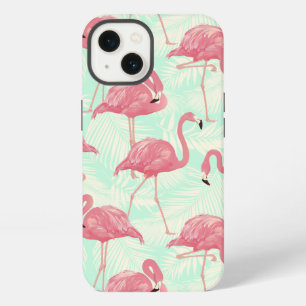 Preppy Chic Elegantes Rosa Flamingo-Muster iPhone Hülle